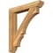 Ekena Millwork Balboa Slat Rough Sawn Bracket w/ Offset Brace, Western Red Cedar, 6"W x 32"D x 36"H BKT0604X32X36BOA06RWR - alternate 1
